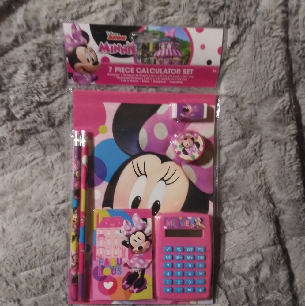 Minnie mouse- back to school set